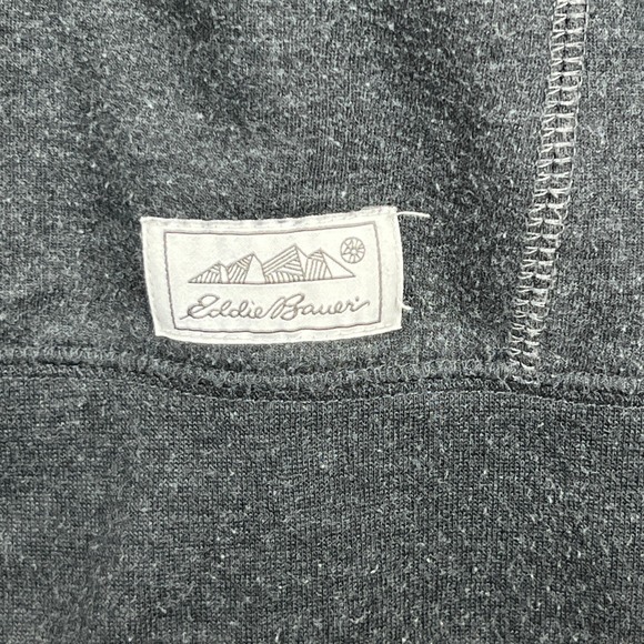 Eddie Bauer Mens Dark Gray Crewneck Long Sleeve Sweatshirt Pullover 2XL Vintage - Picture 2 of 7